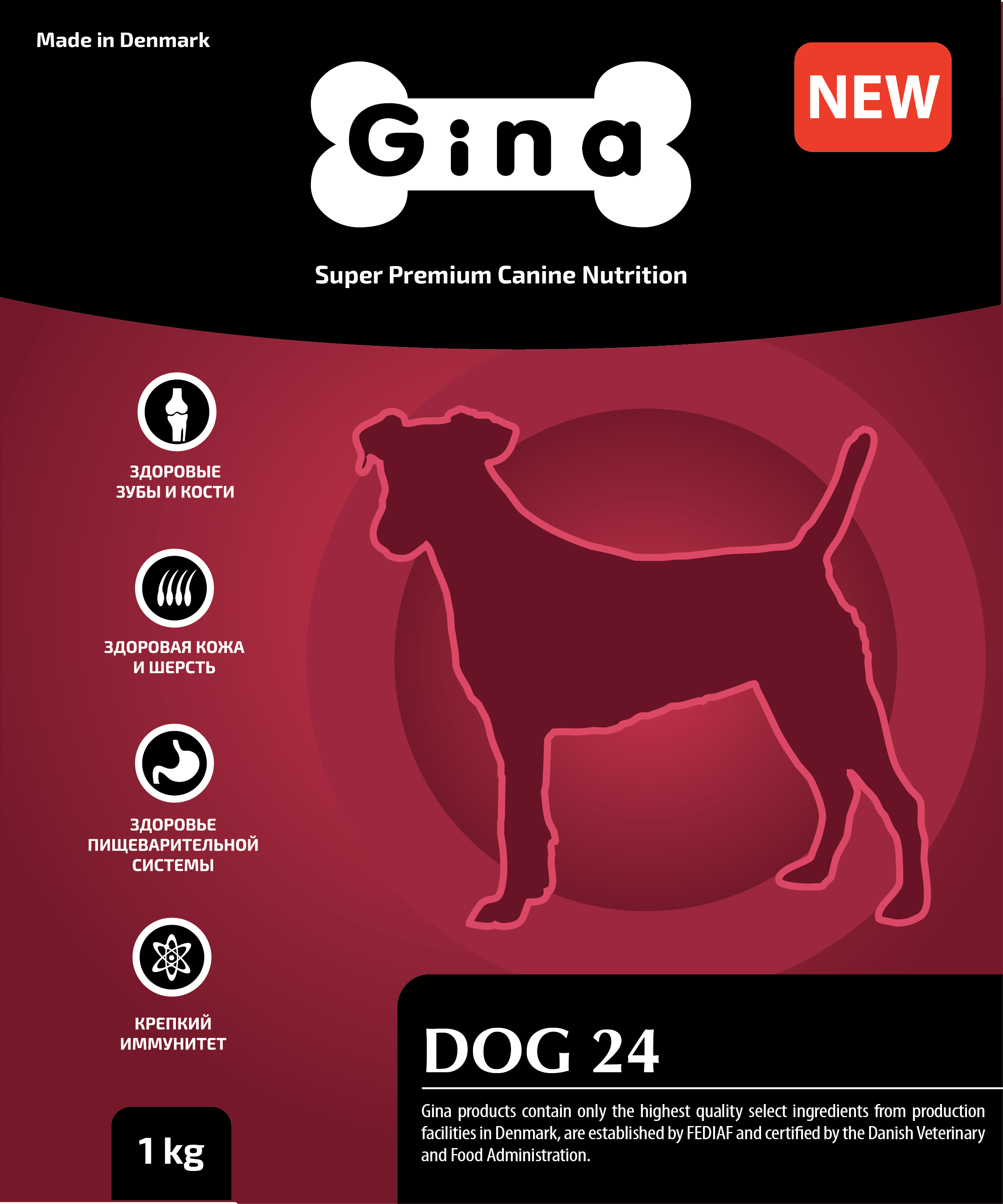 Корм для собак кожа и шерсть. Корм для собак Gina Dog 24. Корм Джина для собак гипоаллергенный. Состав корма для собак Gina. Корм Dog Denmark.