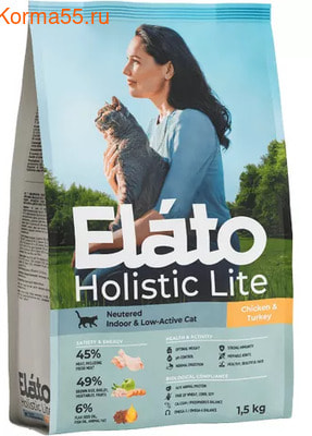   Elato Neutered Chicken & Turkey / Indoor & Low-Active Cat (,  1)