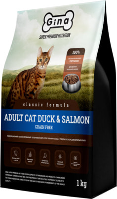   Gina Grain Free Adult Cat Duck & Salmon ()